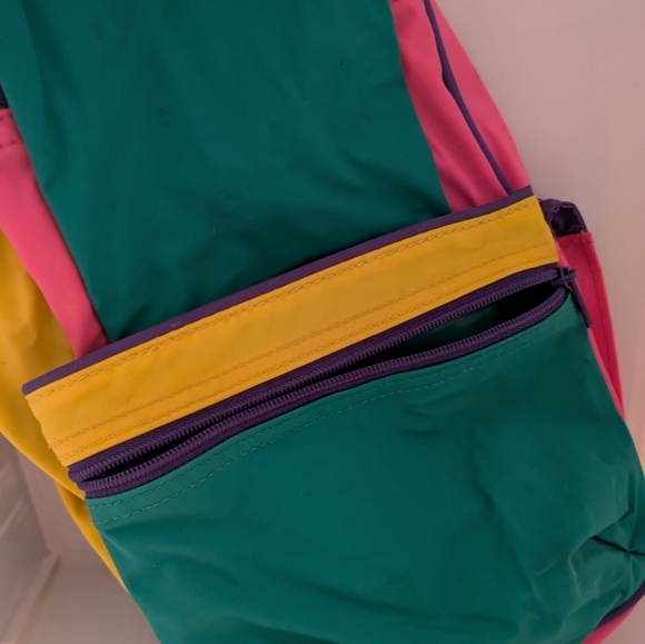 Colorful Backpack with Multiple Pockets Pre-owned - Picture 4 of 6